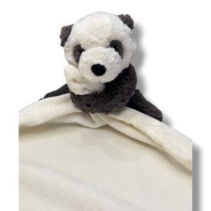 Jellycat Harry Panda Bear Baby Security Blanket Lovey Soother - Retired - Rare